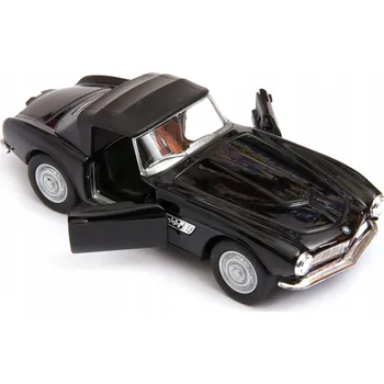 autíčko BMW 507 kabriolet (soft top) kovový model v měřítku 1:34 - 39 Welly Nex černý
