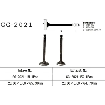 Rozvod motoru VESRAH sací ventil YAMAHA YFM 80 85-08 (22K-12111-01,2D3-12111-00) (1 kus) vyrobeno v Japonsku (VESRAH sací ventil YAMAHA YFM 80 85-08 (22K-12111-01,2D3-12111-00) (1 kus) vyrobeno v Japonsku)