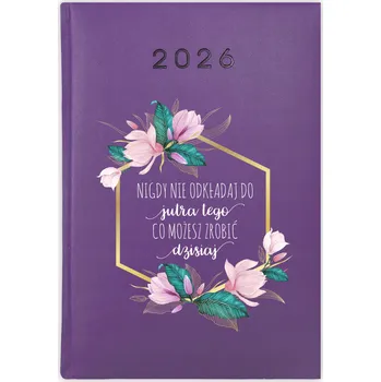 Kalendář Knihový kalendář 2026 A5 fialový