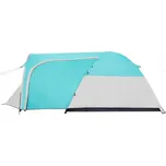 Třímístný kempingový Stan Springos , modrý, dvouplášťový, s předsíní