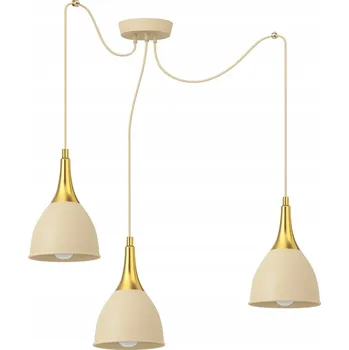 ZÁVĚSNÉ STROPNÍ SVÍTIDLO MODERNÍ LUSTR LOFT BÉŽOVÁ KAŠMÍROVÁ LED