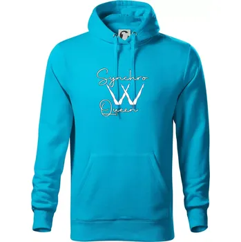 Pánská mikina Synchro Queen - Mikina pánská Cape s kapucí - 5XL ( Světlý tyrkys )
