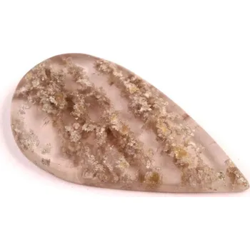 Přírodní kámen Kabošon Moss Quartz č.5586 (46x24x6mm)