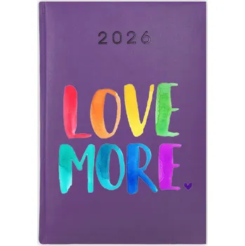 Kalendář Knihový kalendář 2026 A5 fialový