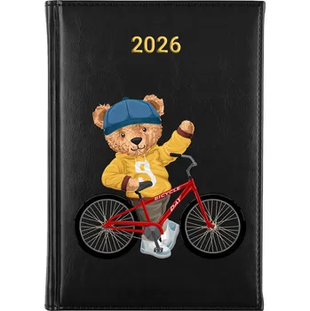 Kalendář Knižkový kalendář 2026 A5 černý