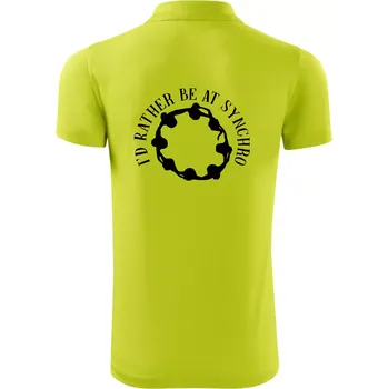 Pánská košile I'd Rather Be At Synchro - Polokošile Victory sportovní (dresovina) - 2XL ( Limetková )
