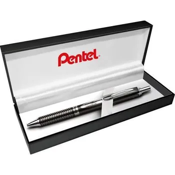 Kuličkové pero "EnerGel BL-407", modrá, 0,35 mm, stiskací mechanismus, černé tělo, PENTEL BL407A-A