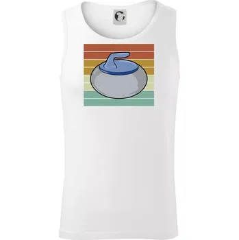 Curling vintage - Tílko pánské Core - S ( Bílá )