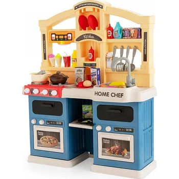 Dětská kuchyňka 69dílná dětská kuchyňka s efektem páry a vařící vody