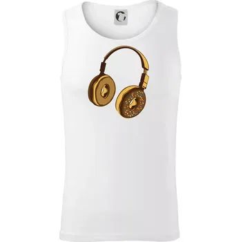 Headphone Donut - Tílko pánské Core - 2XL ( Bílá )