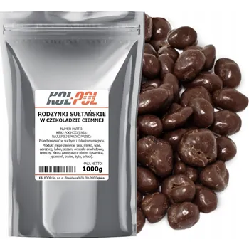 Sušené ovoce Rozinky v hořké čokoládě 1kg Rozinky sultánky kvalita Kol-Pol