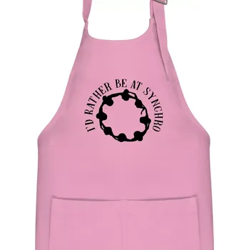 Kuchyňská zástěra I'd Rather Be At Synchro - Dětská zástěra na vaření - Univerzální velikost ( Růžová )