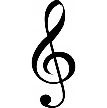 Samolepicí dekorace na vozidlo Samolepka na auto - hudební nota