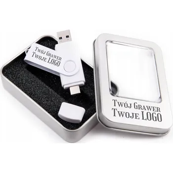 USB flash disk Flash disk 256 GB 3.0 USB-C TYP C ČERNÝ S KRABIČKOU + GRAVÍROVÁNÍ LOGA DÁREK