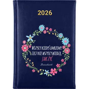 Diář Knižní kalendář 2026 A5 modrý