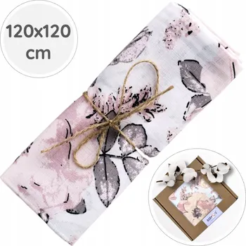 Zavinovačka ZAVINOVAČKA PLENKA MUŠELÍNOVÁ POLSKÁ 120x120 cm OD BabyU