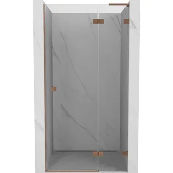 Mexen Lunar L sprchové dveře otevírací pravé 70 cm, transparentní, kartáčovaná měď - 834L-070-000-65-00-P Sprchové dveře