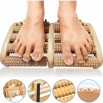 Masážní přístroj Dřevěný masážní přístroj váleček na nohy pro akupresurní masáž chodidel