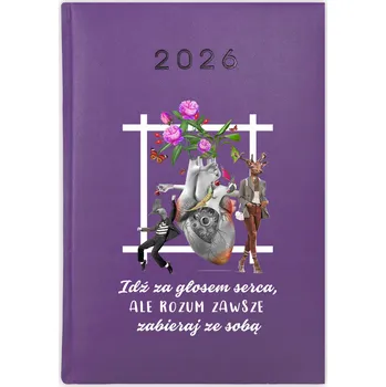 Kalendář Knihový kalendář 2026 A5 fialový