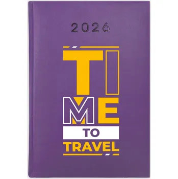 Kalendář Knižní kalendář 2026 A5 FunnyCase fialový