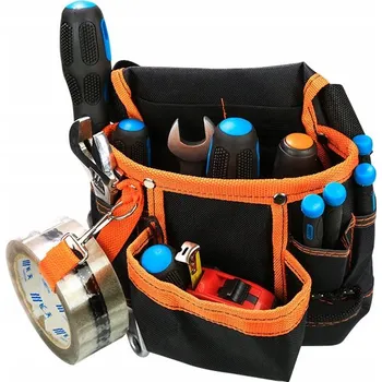 MONTÉRSKÁ TAŠKA KUFŘÍK NA NÁŘADÍ PŘIPÍNACÍ NA PÁSEK ČERNÁ