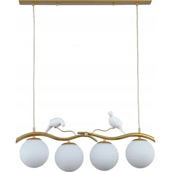 ZÁVĚSNÁ LAMPA STROPNÍ LUSTR KOULE zlatá MODERNÍ nad stůl glamour