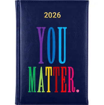 Diář Knižní kalendář 2026 A5 modrý