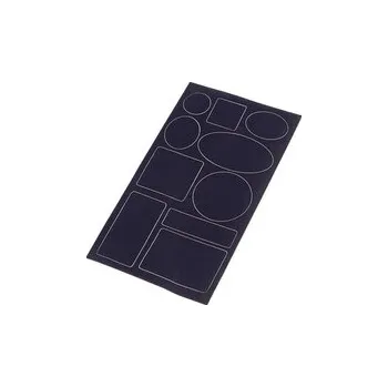 Samolepicí záplaty voděodolné tvary - 10 ks - 9 modrá tmavá