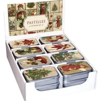 Cukrovinka Pastilky v plechové dóze Christmas Collage