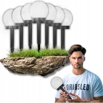 Venkovní osvětlení Solární lampa zapichovací ORIOS černá 10 cm 1 ks