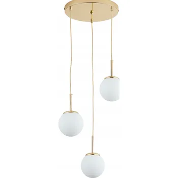 ZÁVĚSNÁ LAMPA STROPNÍ LUSTR KOULE zlatá MODERNÍ glamour