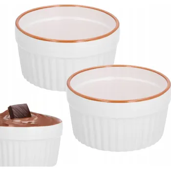 Porcelánová zapékací miska kulatá 200 ml sada 2 ks
