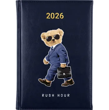 Kalendář Knižkový kalendář 2026 A5 FunnyCase modrý