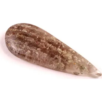 Přírodní kámen Kabošon Moss Quartz č.5601 (44x16x6mm)