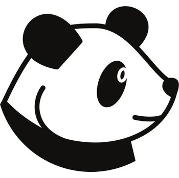 Samolepicí dekorace na vozidlo Samolepka na auto panda hlava