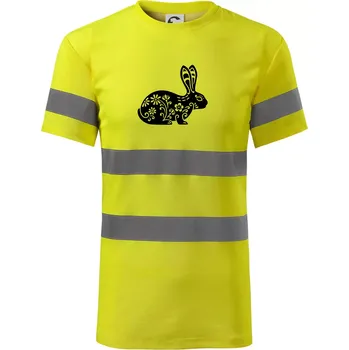 Pánské oblečení Zajíc květy - Triko reflexní - HV PROTECT - M ( Neonově žlutá )
