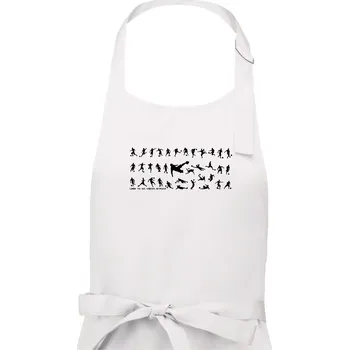 Kuchyňská zástěra Umím to do všech stran - Fotbal - Dámská zástěra na vaření - Univerzální velikost ( Bílá )