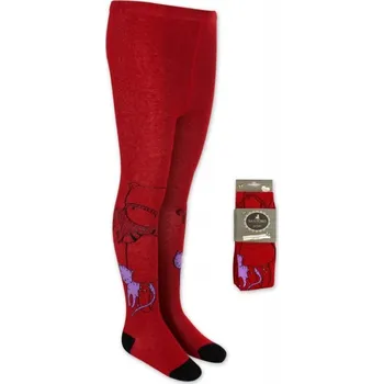 SANTORO LONDON Dívčí punčocháče SANTORO červené Barva: Červená, Velikost: 92/98