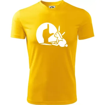 Chlapecké tričko Zajíc stín loser - Dětské triko sportovní (dresovina) - 134 cm/8 let ( Žlutá )