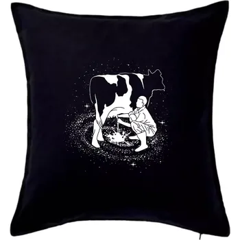 Polštář Milky Way Kráva - Polštář 50x50 - 50x50 - Pouze potah ( Černá )