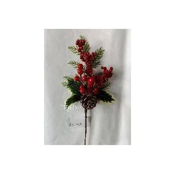 Vánoční dekorace VERK GROUP Vánoční dekorace ozdobená větvička HR50-77