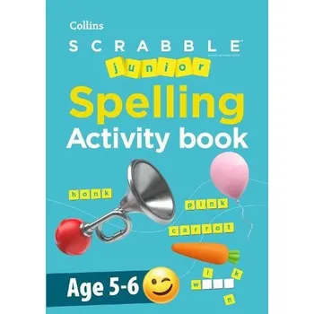 Cizojazyčná kniha SCRABBLE'™ Junior Spelling Activity book Age 5-6 - Collins Scrabble