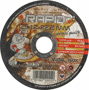 Řezný kotouč 50 ks KOTOUČE NA ŘEZÁNÍ KOVU INOX 125x1,2 SILNÉ RAPID
