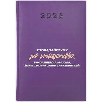 Kalendář Knižní kalendář 2026 A5 FunnyCase fialový