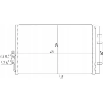 Výparník klimatizace Hart 621 636 Kondenzátor klimatizace (chladič)