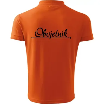 Pánská košile Staročeština - Obojetník - člověk dvou jazyků - Polokošile pánská Pique Polo 203 - 4XL ( Oranžová )