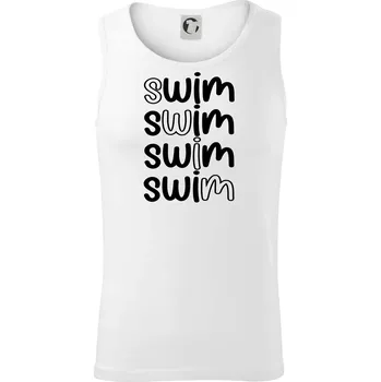 Swim nápis - Tílko pánské Core - M ( Bílá )