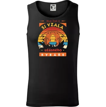 Moje žena si vzala úžasného rybáře - Tílko pánské Core - L ( Černá )