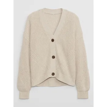 Dívčí svetr GAP Dívčí Dětský kardigan na zapínání GAP Béžová 104/110 (2306408)