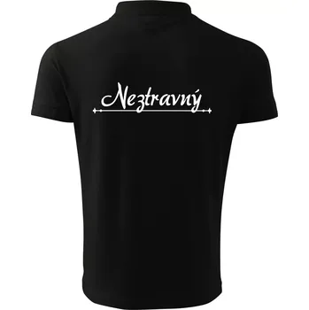 Pánská košile Staročeština - Neztravný - lakomý - Polokošile pánská Pique Polo 203 - S ( Černá )